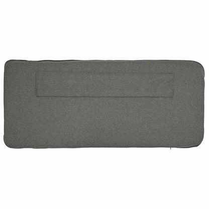 Testiera imbottita Marrone e Grigio Chiaro 140 cm Pino massello