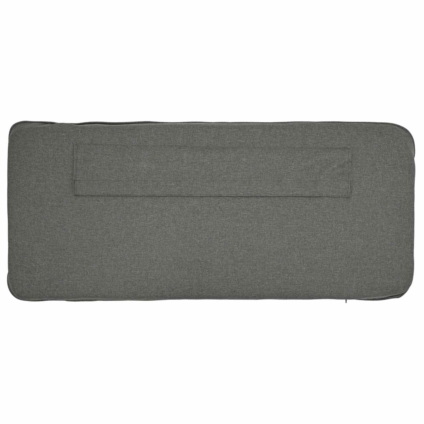 Testiera imbottita Bianco e grigio chiaro 120 cm Pino massello