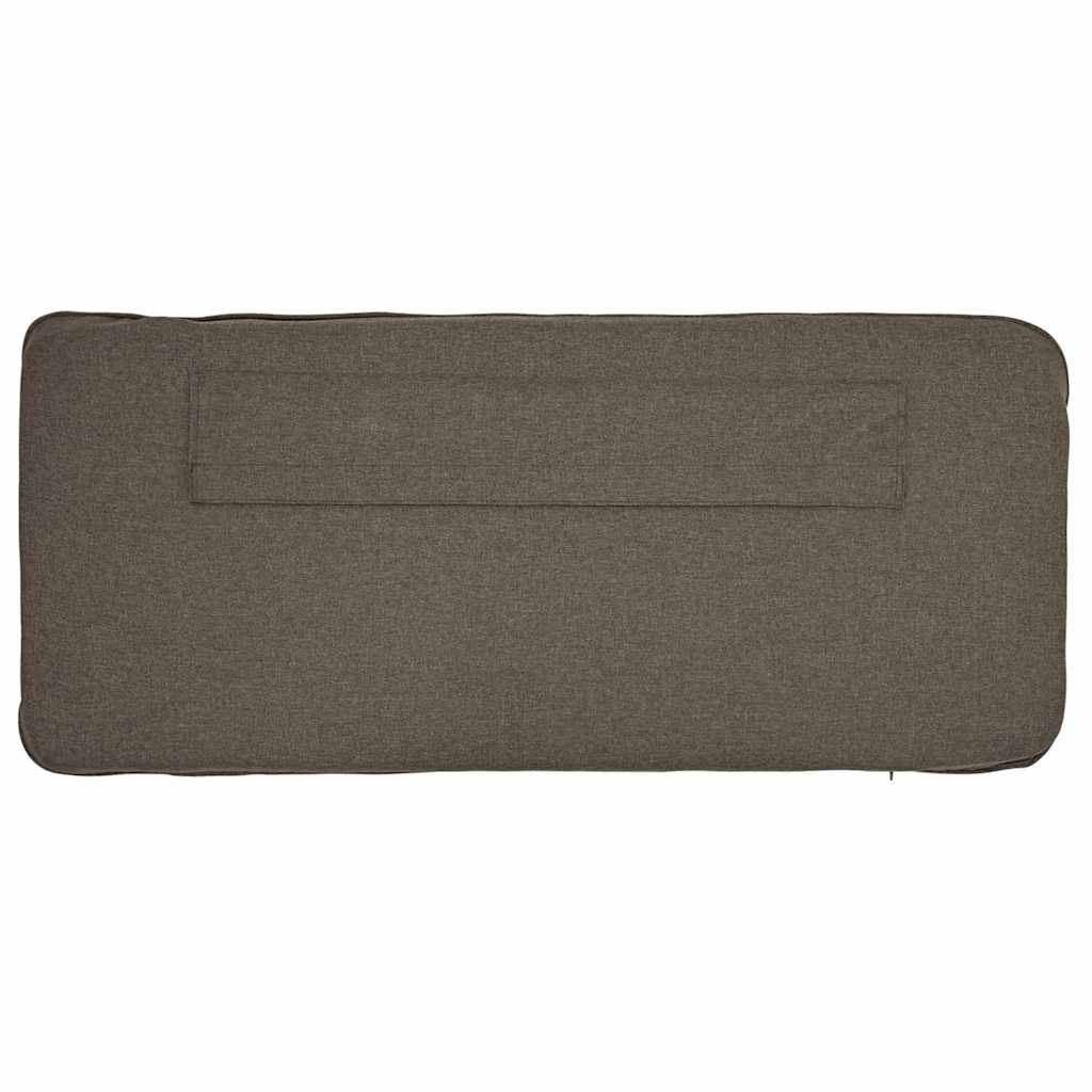 Testiera imbottita Marrone e taupe 90 cm Pino massello