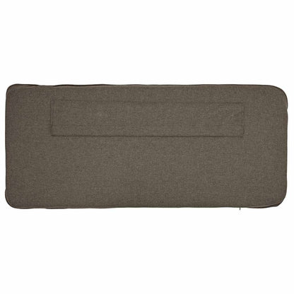 Testiera imbottita Marrone e taupe 90 cm Pino massello