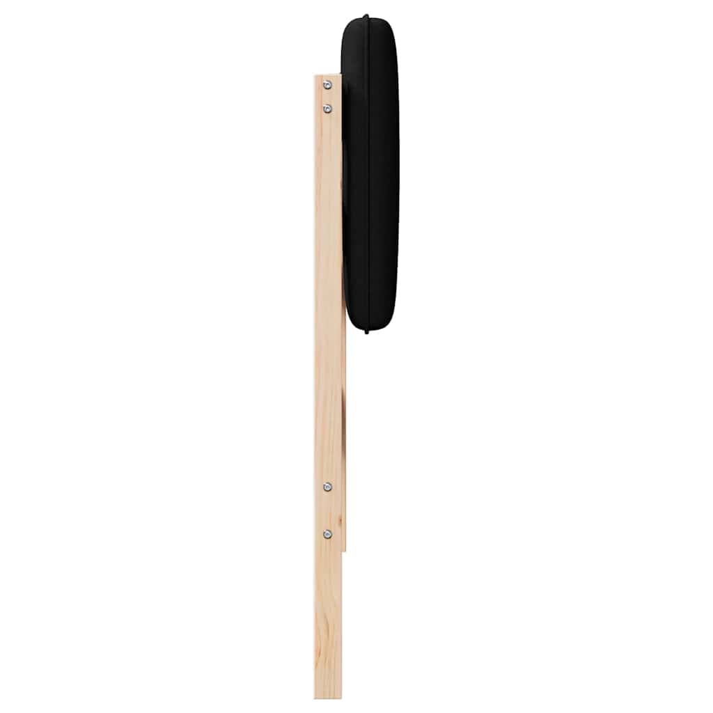 Testiera imbottita Marrone e Nero 80 cm Pino massello - homemem39