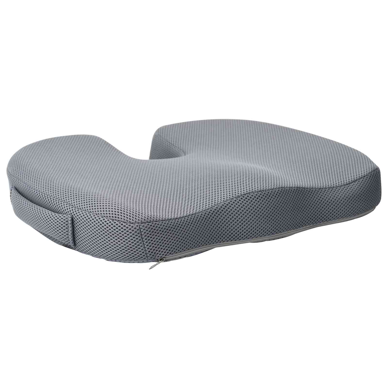 Cuscino per la seduta Grigio 47 x 37 x 8 cm Schiuma Memory | homemem39