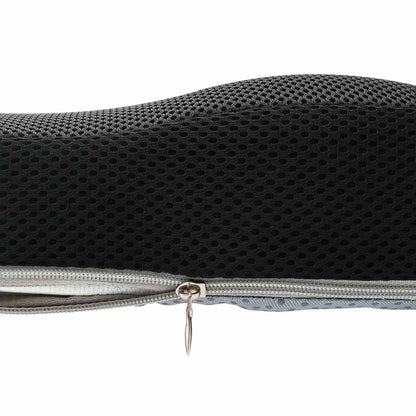 Cuscino per la seduta Nero 47 x 36,5 x 8 cm Schiuma Memory | homemem39
