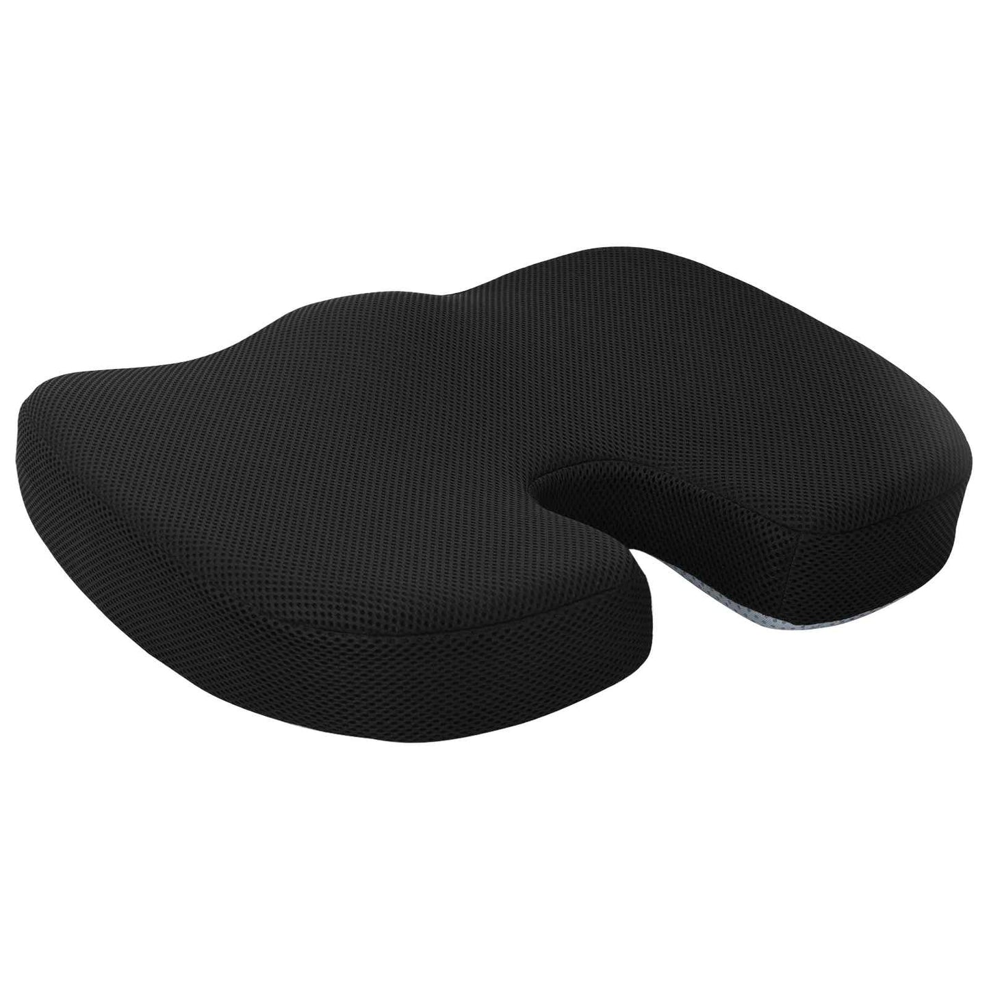 Cuscino per la seduta Nero 47 x 36,5 x 8 cm Schiuma Memory | homemem39