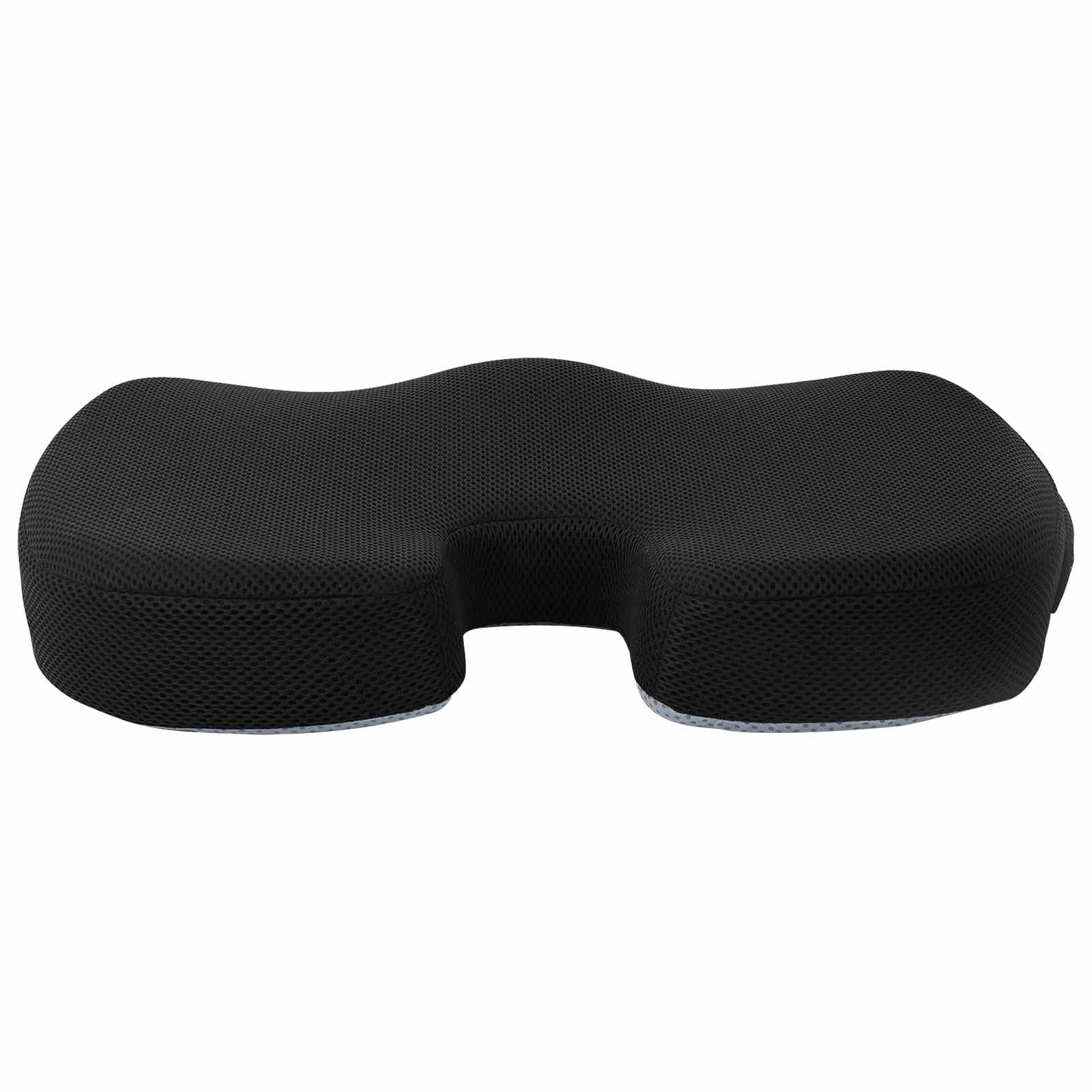 Cuscino per la seduta Nero 47 x 36,5 x 8 cm Schiuma Memory | homemem39