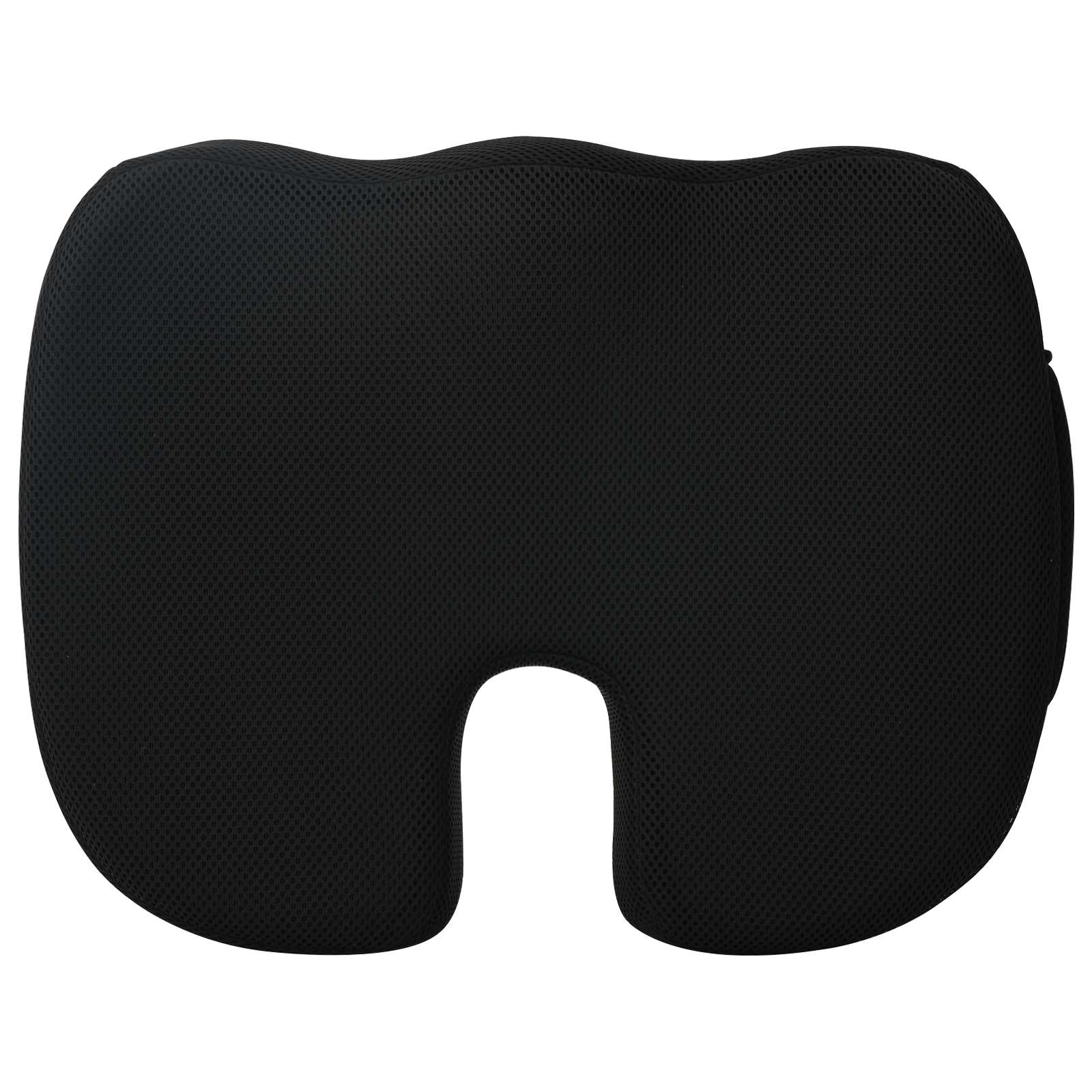 Cuscino per la seduta Nero 47 x 36,5 x 8 cm Schiuma Memory | homemem39