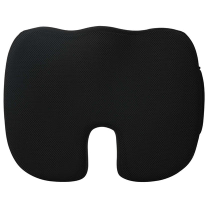 Cuscino per la seduta Nero 47 x 36,5 x 8 cm Schiuma Memory