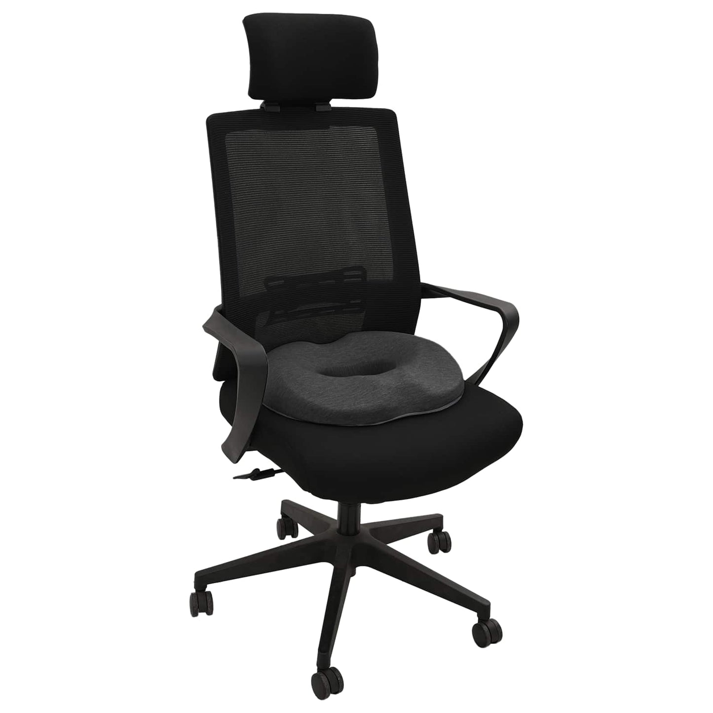 Cuscino per la seduta Grigio scuro 42 x 36,5 x 8 cm | homemem39