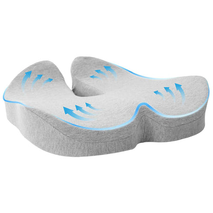 Cuscino per la seduta Grigio chiaro 50 x 43 x 10 cm | homemem39