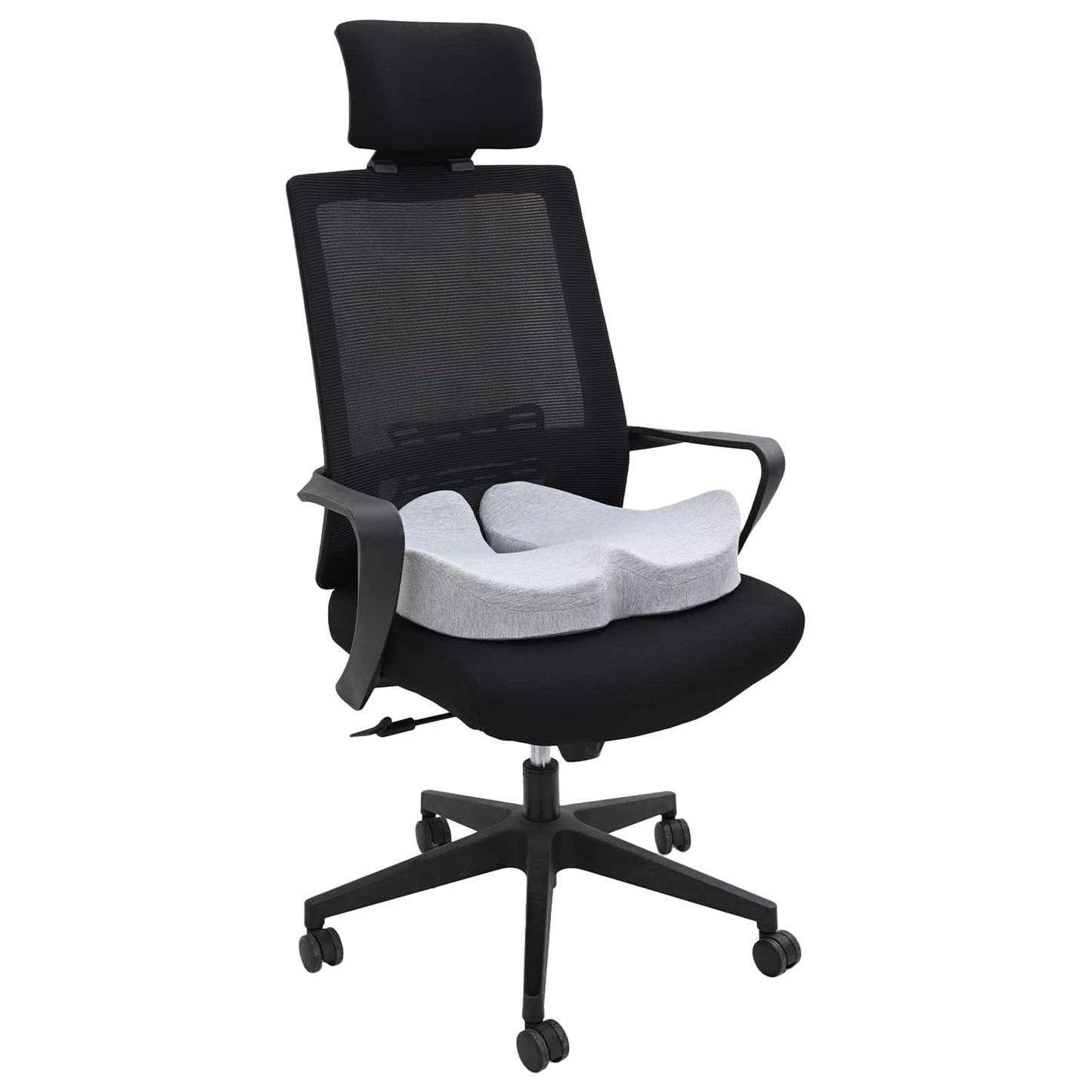Cuscino per la seduta Grigio chiaro 50 x 43 x 10 cm | homemem39