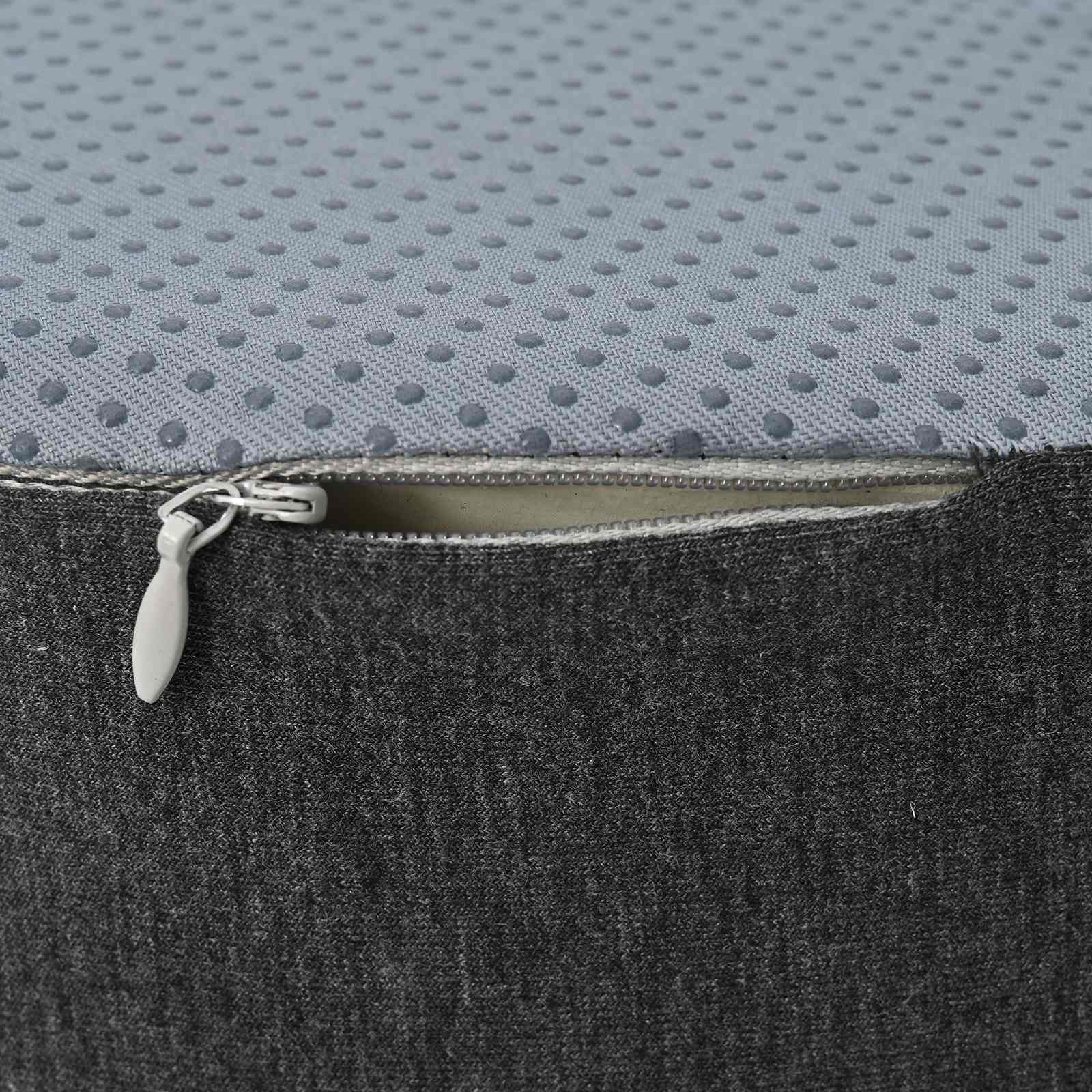 Cuscino per la seduta Grigio scuro 50 x 43 x 10 cm | homemem39