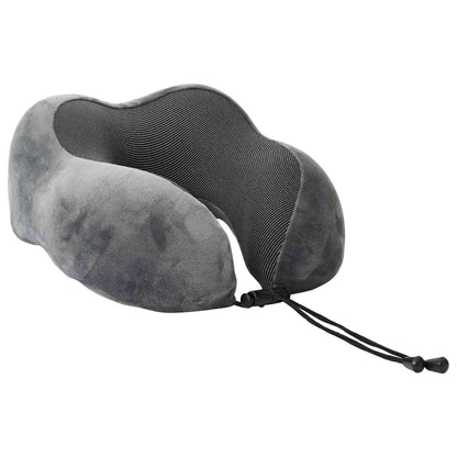 Cuscino da Viaggio per il Collo Grigio 27 x 26 x 14 cm