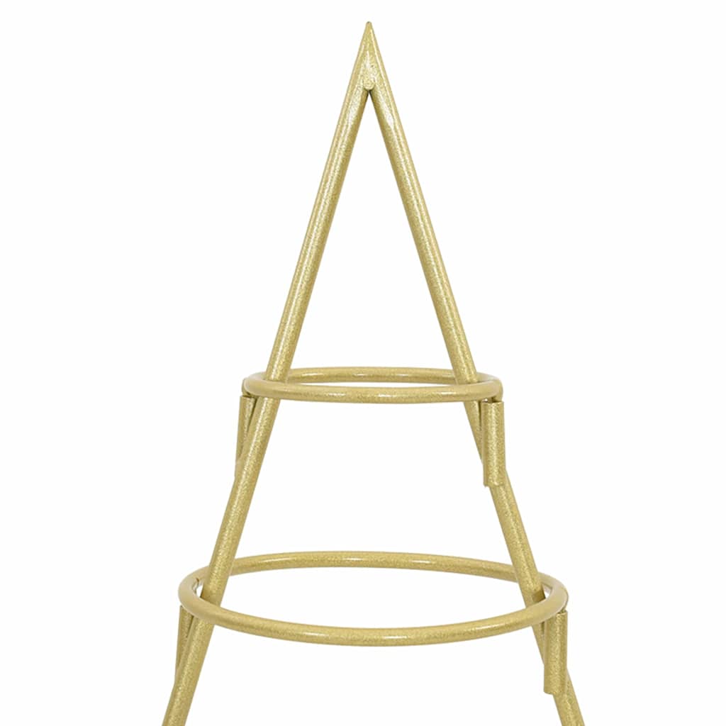 Albero di Natale in metallo con supporto Oro 60 cm