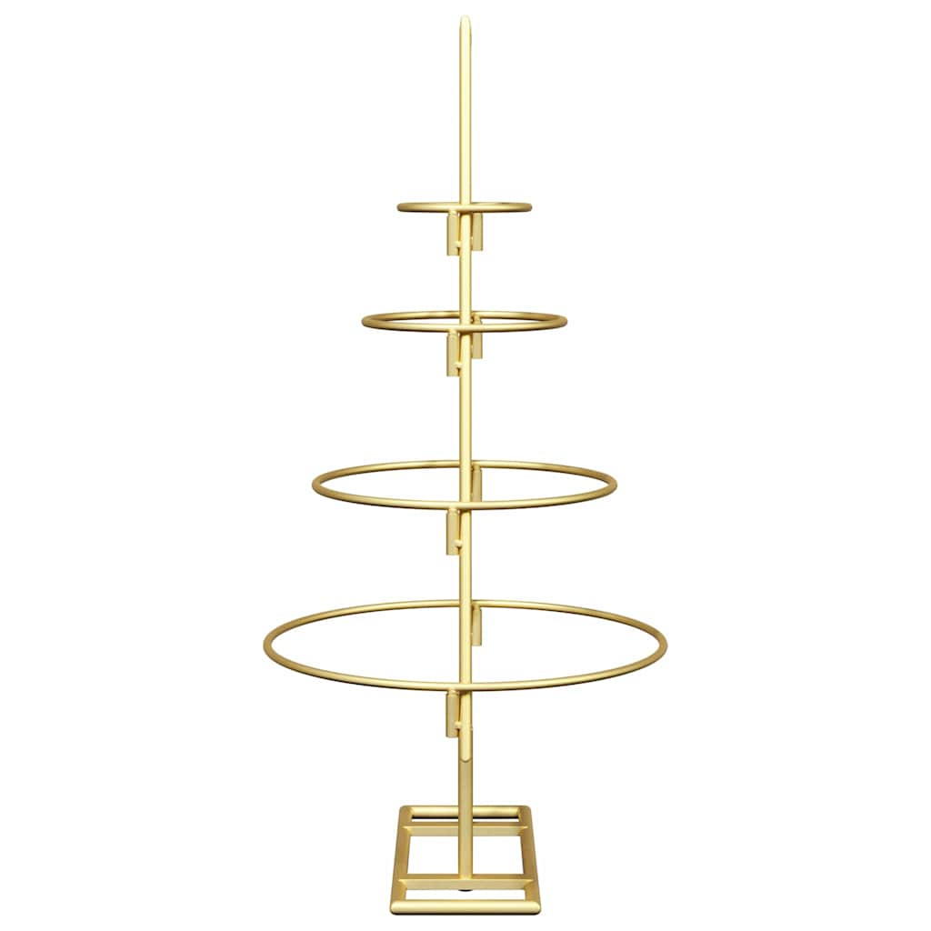 Albero di Natale in metallo con supporto Oro 60 cm