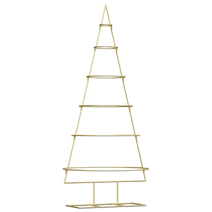 Albero di Natale in metallo con supporto Oro 150 cm