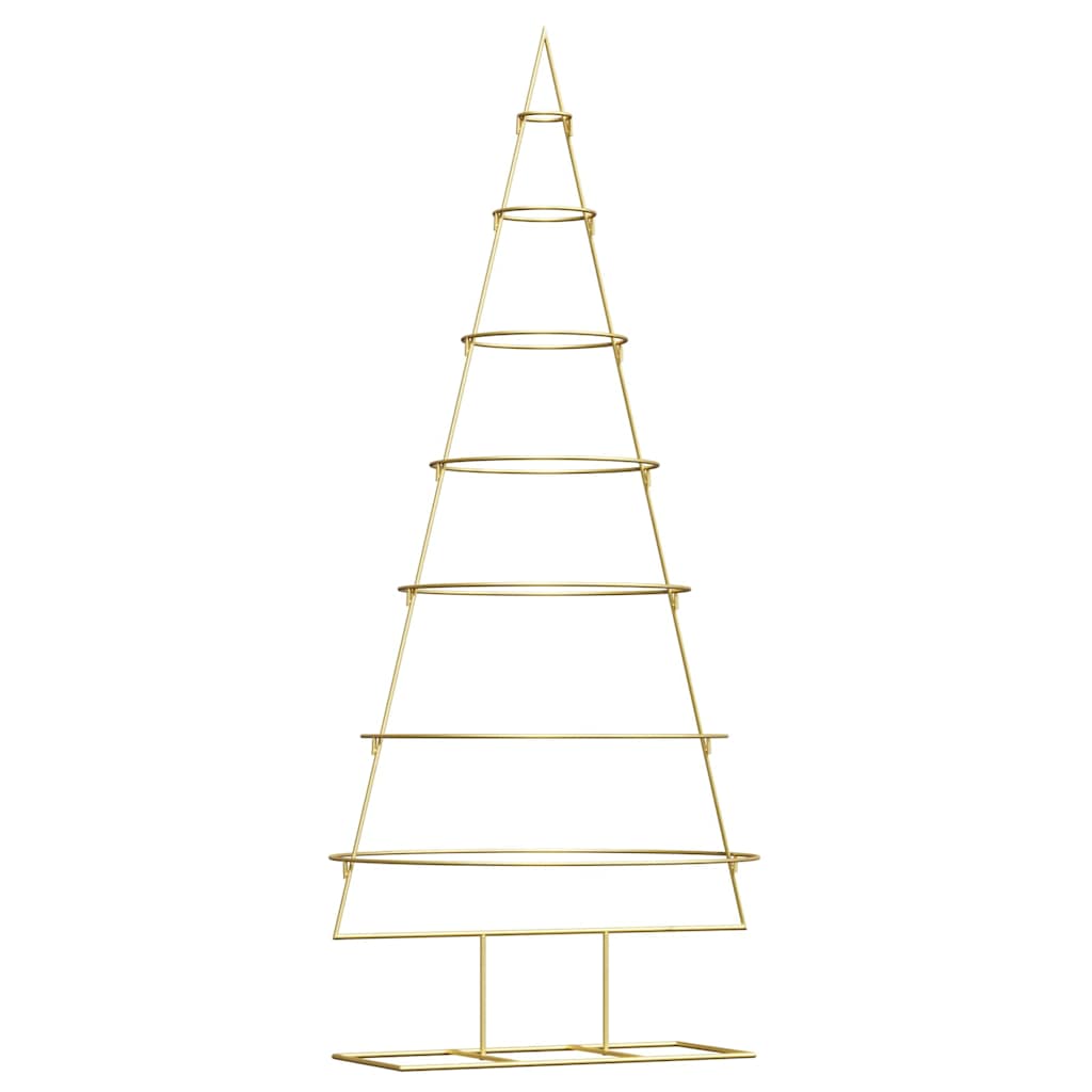 Albero di Natale in metallo con supporto Oro 180 cm