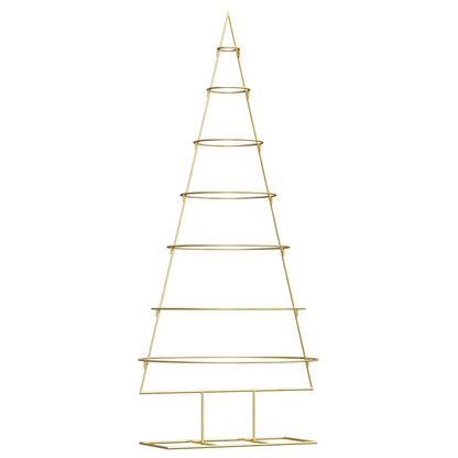 Albero di Natale in metallo con supporto Oro 180 cm