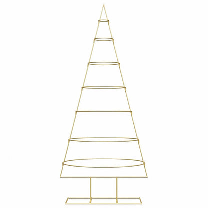 Albero di Natale in metallo con supporto Oro 180 cm