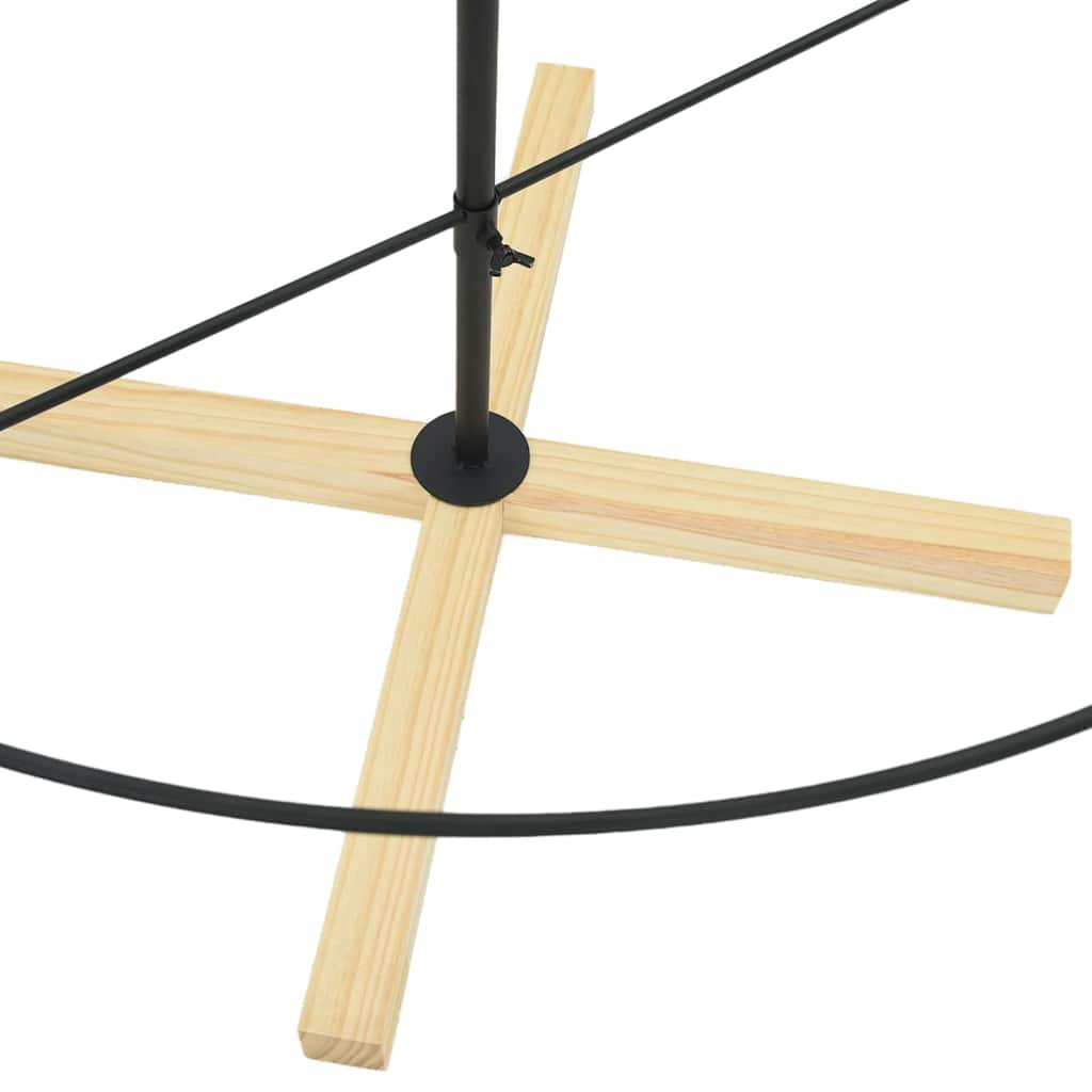 Albero a Cono di Natale con supporto Nero 180 cm Acciaio