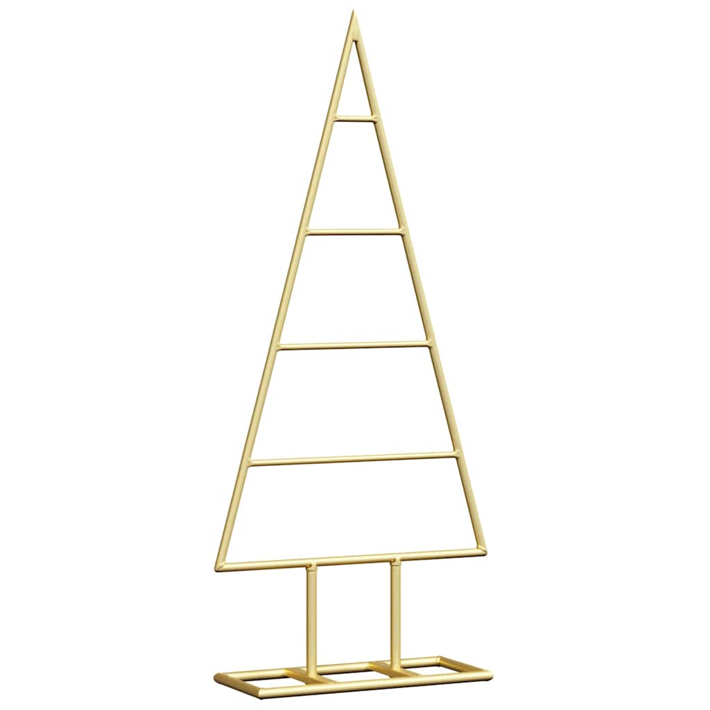Albero di Natale in metallo con supporto Oro 60 cm