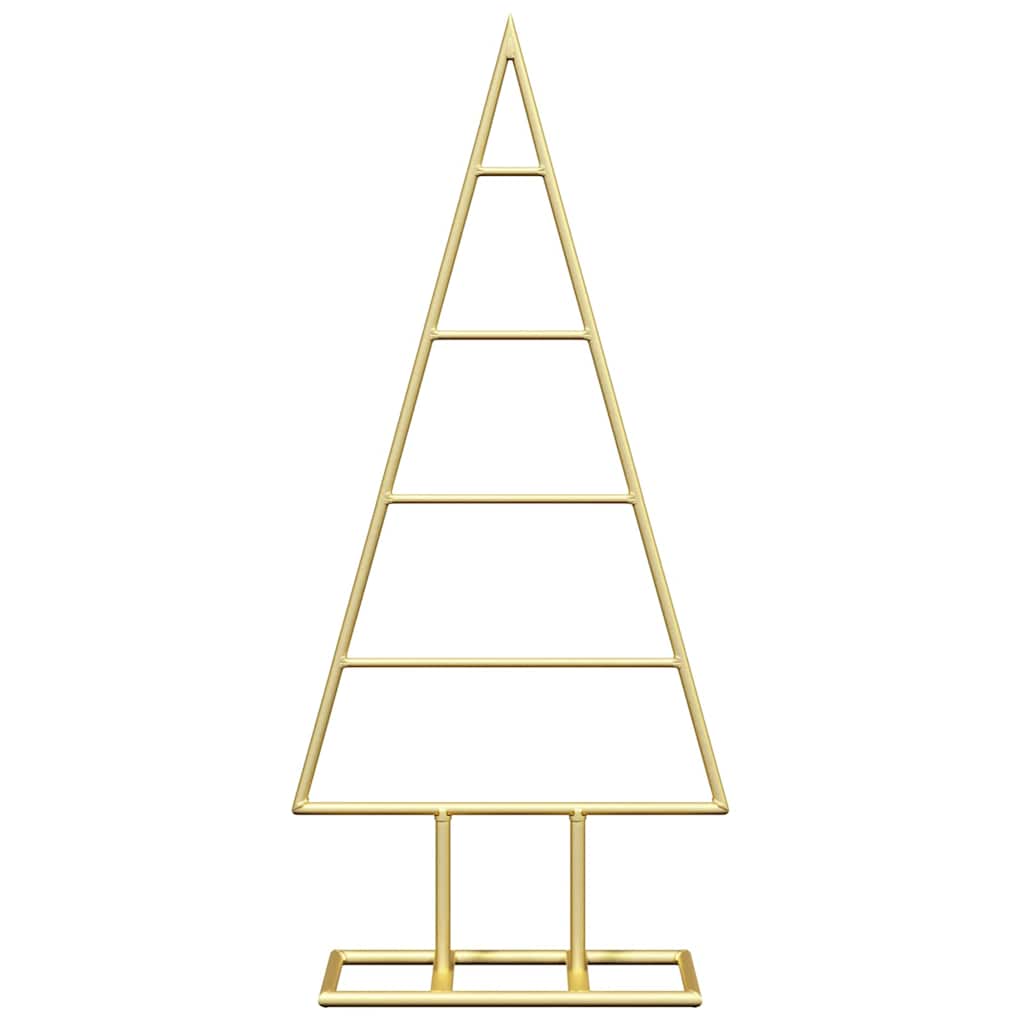 Albero di Natale in metallo con supporto Oro 60 cm
