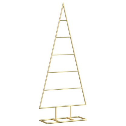 Albero di Natale in metallo con supporto Oro 90 cm