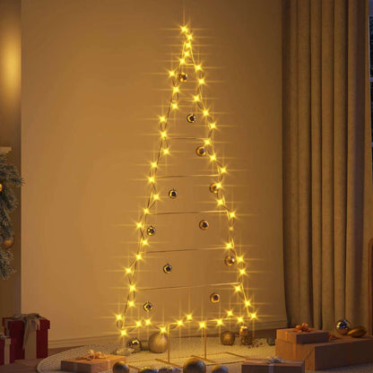 Albero di Natale in metallo con supporto Oro 180 cm