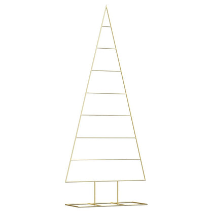 Albero di Natale in metallo con supporto Oro 180 cm