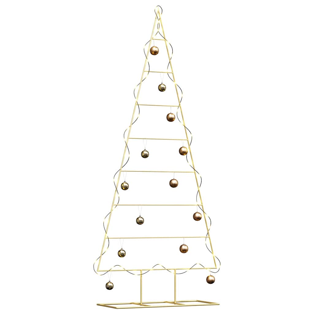 Albero di Natale in metallo con supporto Oro 180 cm