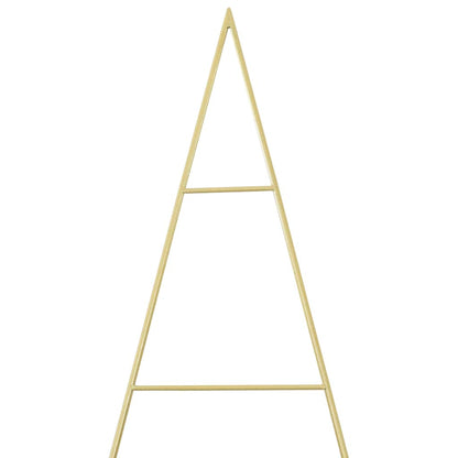 Albero di Natale in metallo con supporto Oro 210 cm