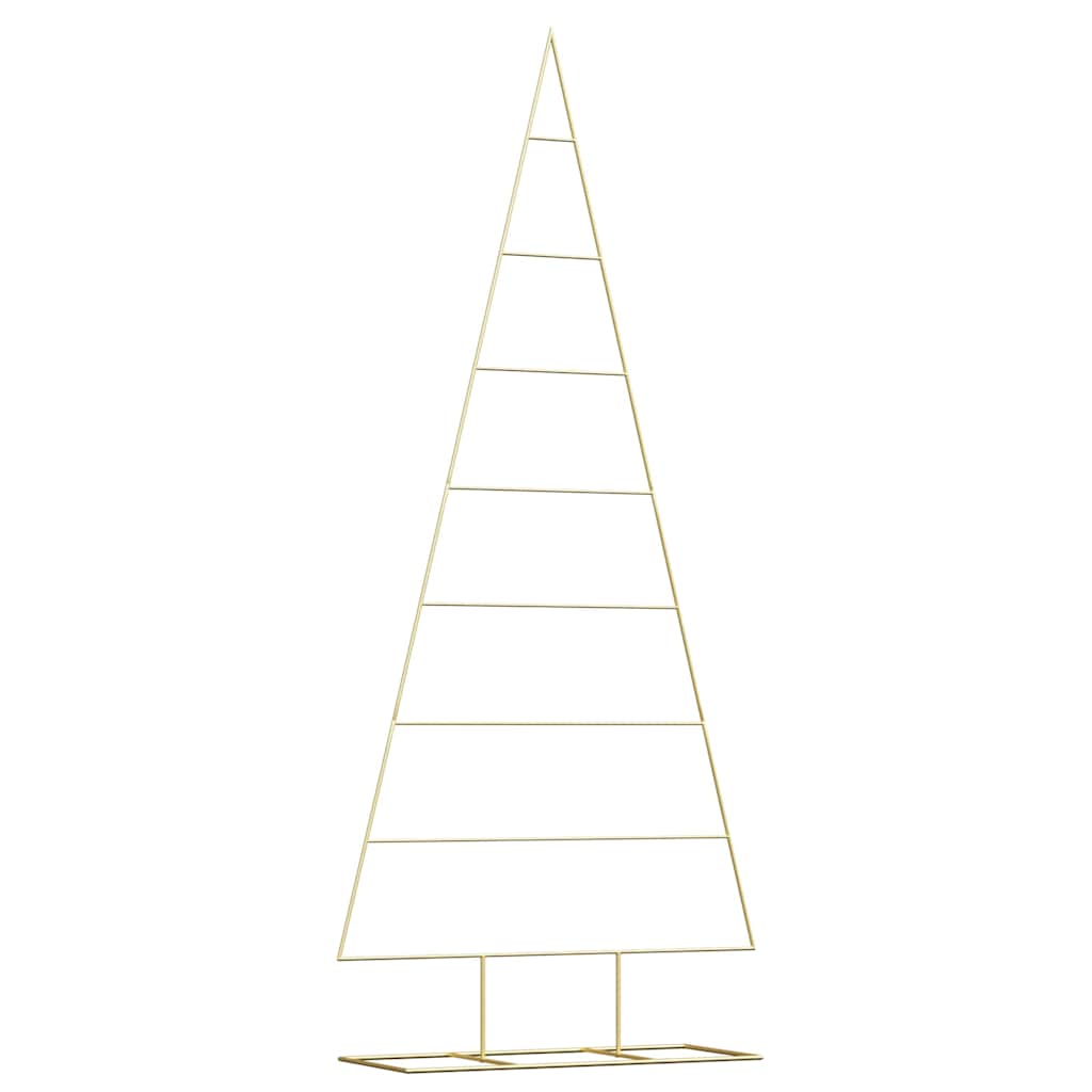 Albero di Natale in metallo con supporto Oro 210 cm