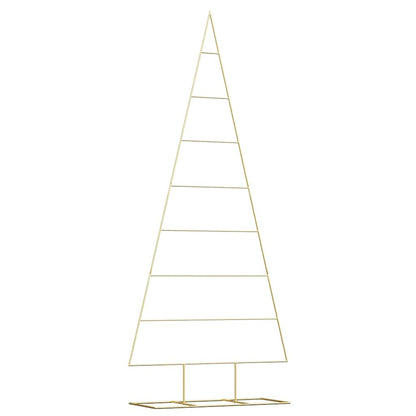 Albero di Natale in metallo con supporto Oro 210 cm