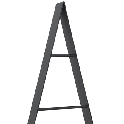 Albero di Natale in metallo con supporto Nero 90 cm Acciaio