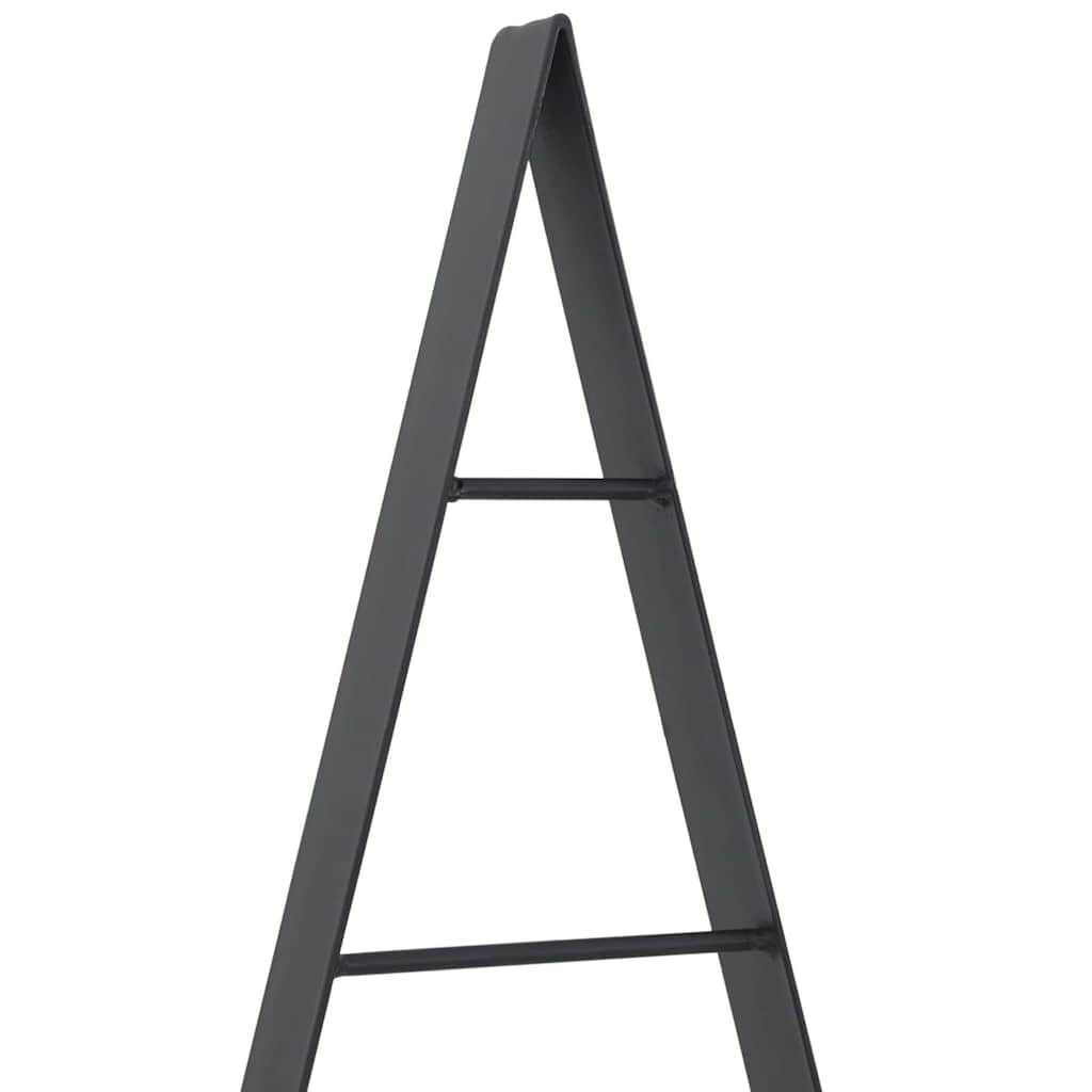 Albero di Natale in metallo con supporto Nero 125 cm Acciaio