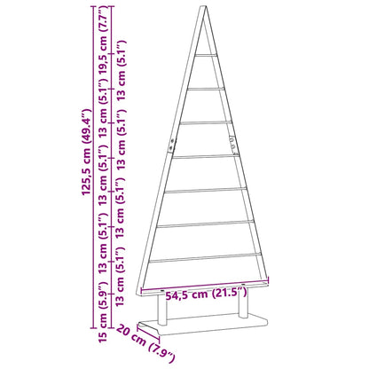 Albero di Natale in metallo con supporto Nero 125 cm Acciaio
