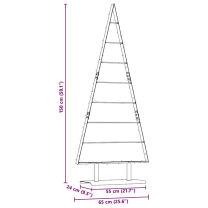 Albero di Natale in metallo con supporto Nero 150 cm Acciaio
