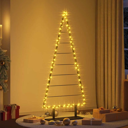 Albero di Natale in metallo con supporto Nero 180 cm Acciaio | homemem39