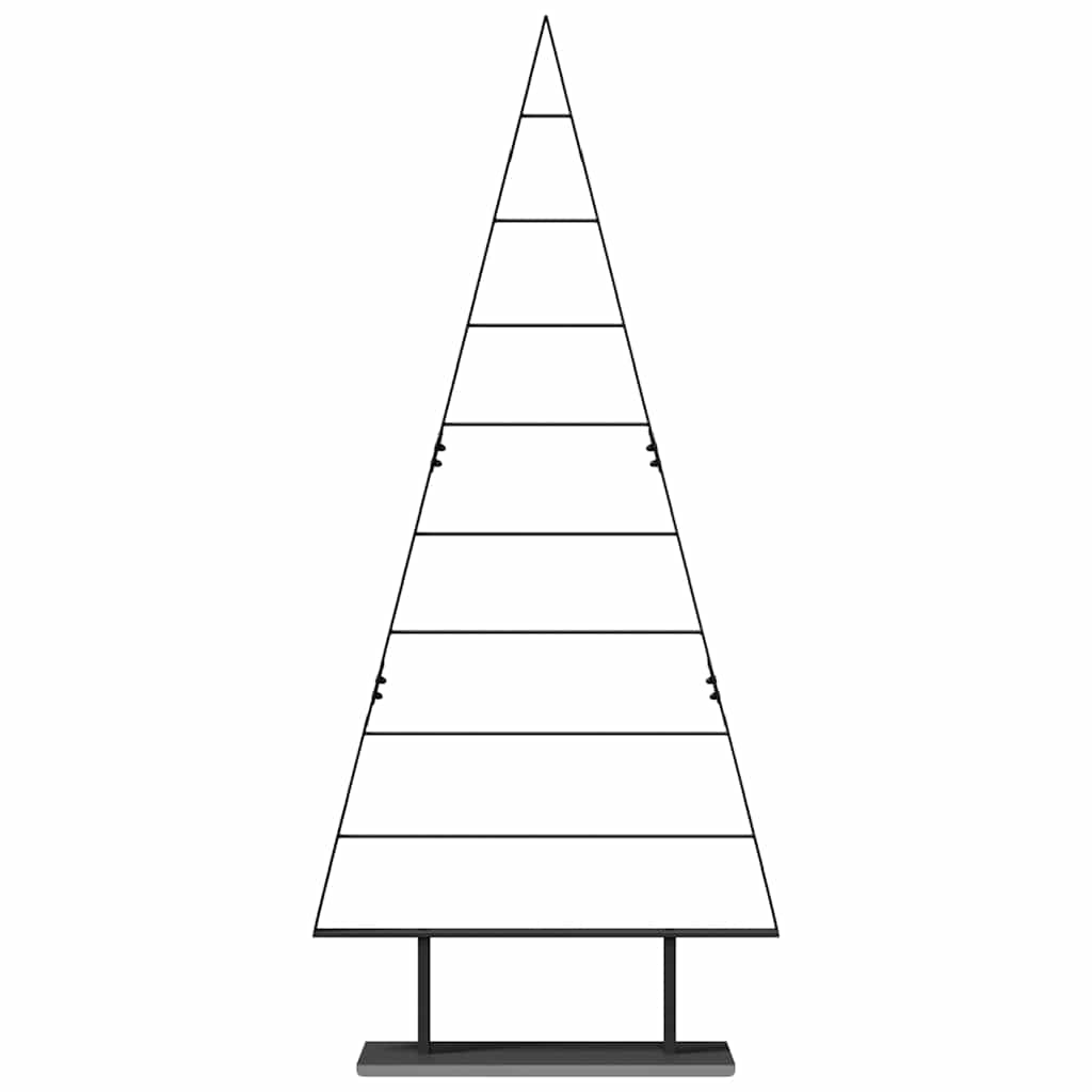 Albero di Natale in metallo con supporto Nero 180 cm Acciaio | homemem39