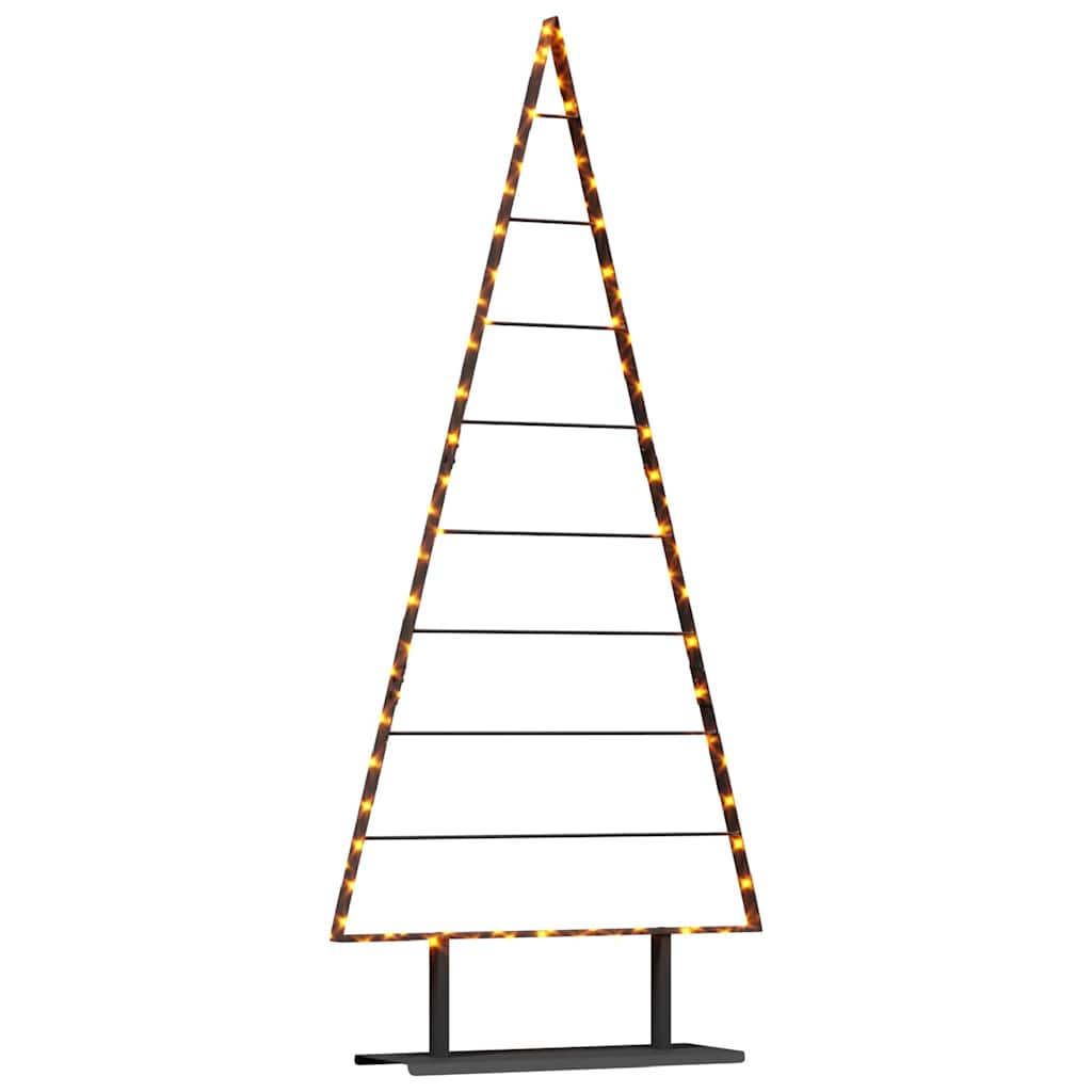 Albero di Natale in metallo con supporto Nero 180 cm Acciaio | homemem39