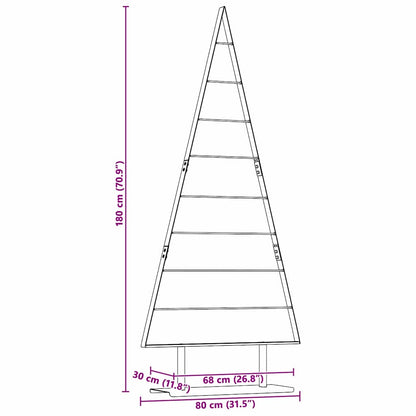 Albero di Natale in metallo con supporto Nero 180 cm Acciaio | homemem39