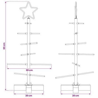 Albero di Natale in metallo Nero 59,5 cm