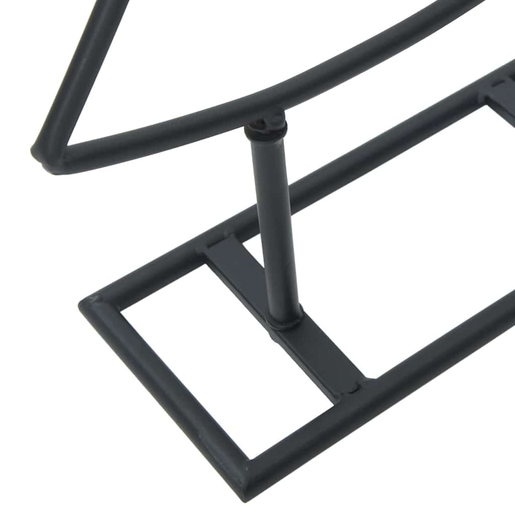 Albero di Natale in metallo con supporto Nero 60 cm Acciaio