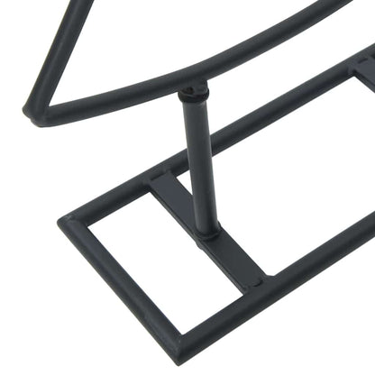 Albero di Natale in metallo con supporto Nero 60 cm Acciaio