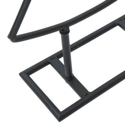 Albero di Natale in metallo con supporto Nero 90 cm Acciaio