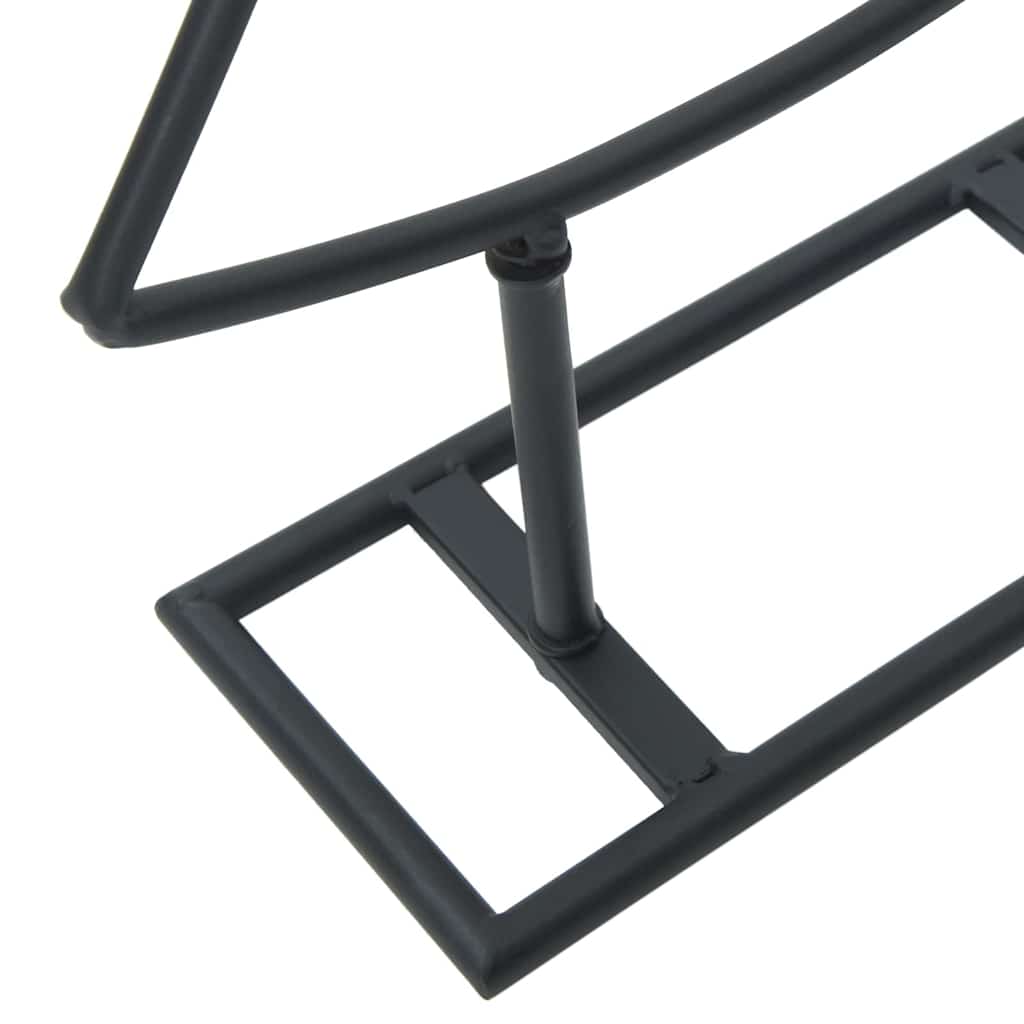 Albero di Natale in metallo con supporto Nero 210 cm Acciaio