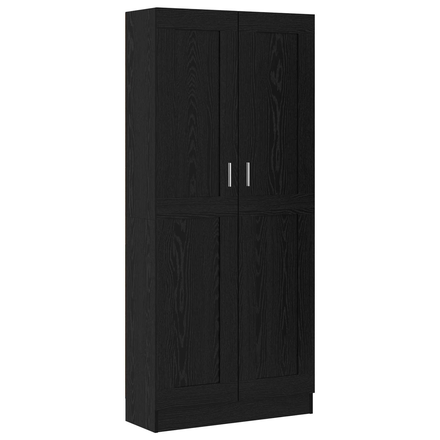 Armadio per Libri Rovere Nero 82,5 x 30,5 x 185 cm