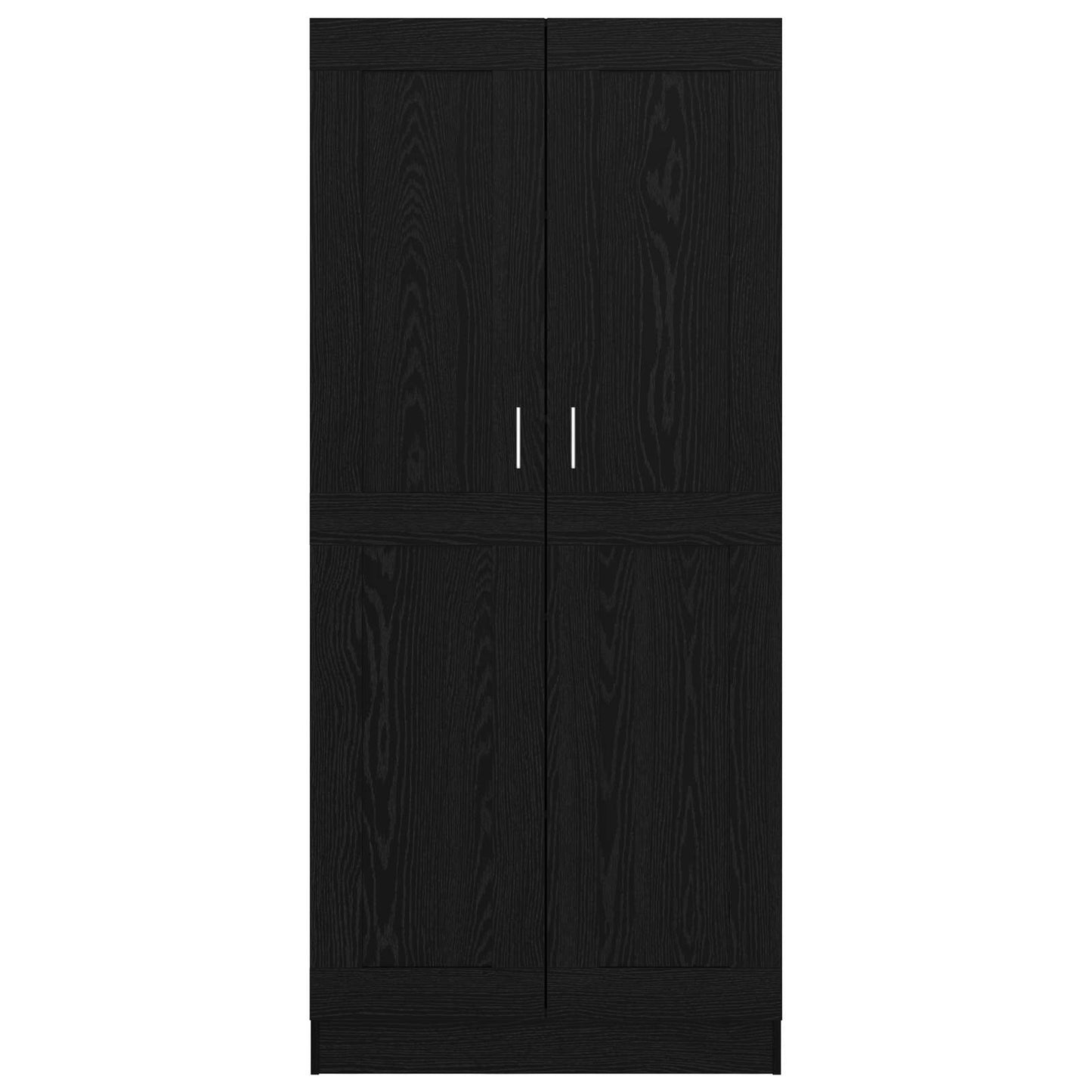 Armadio per Libri Rovere Nero 82,5 x 30,5 x 185 cm