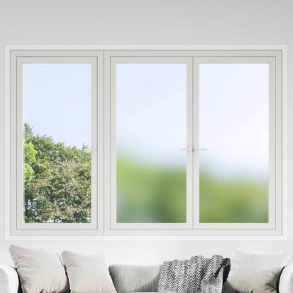 Pellicola statica per finestre Grigio Frosted 45 x 1000 cm PVC