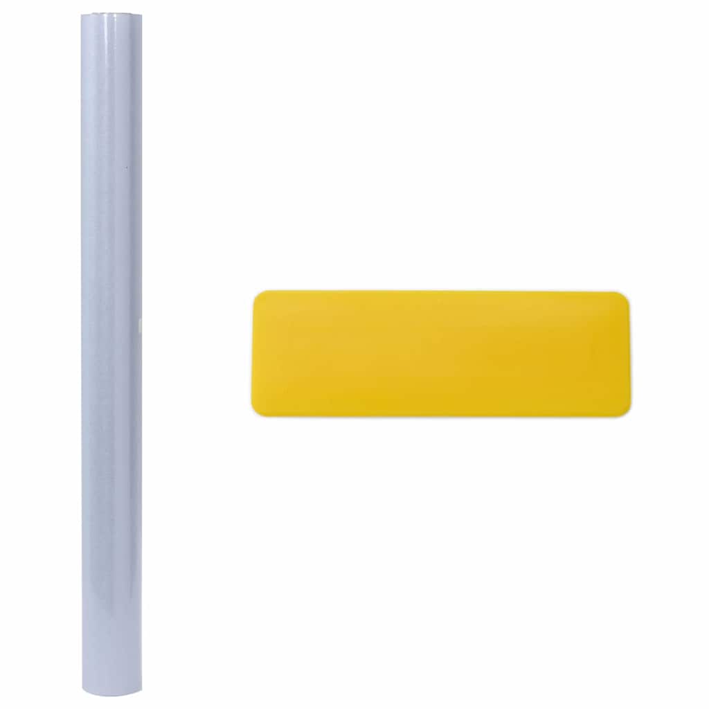 Pellicola statica per finestre Grigio Frosted 60 x 1000 cm PVC | homemem39