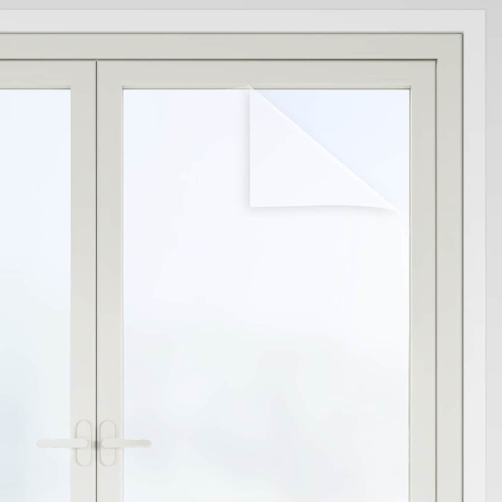 Pellicola statica per finestre Bianco Frosted 45 x 1000 cm PVC | homemem39